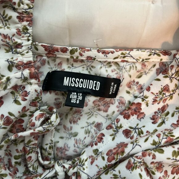 Misguided Size 6 Floral Top - Picture 2 of 3